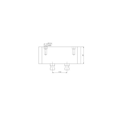 Technical drawing 43060: Quick•Point® 52 Riser 150 x 116 mm height 60 mm