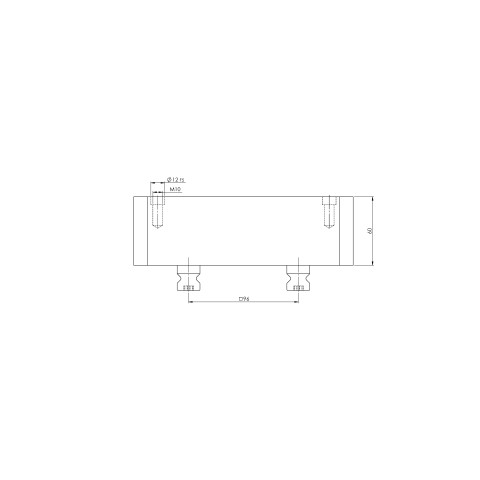 Technical drawing 44060: Quick•Point® 96 Riser 192 x 156 mm height 60 mm