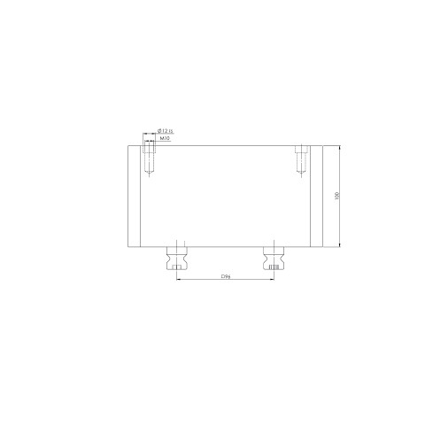 Technical drawing 44100: Quick•Point® 96 Riser 192 x 156 mm height 100 mm
