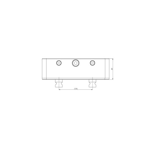 Technical drawing 45406: Quick•Point® 96 5-Axis Riser 192 x 156 mm height 60 mm