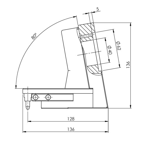 Technical drawing 66801: RoboTrex 52 Gripper mechanical (old version)