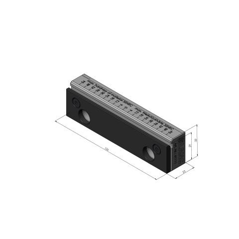 Technical drawing 41111: Makro•Grip® Stamping Jaws Standard, for materials up to 35 HRC