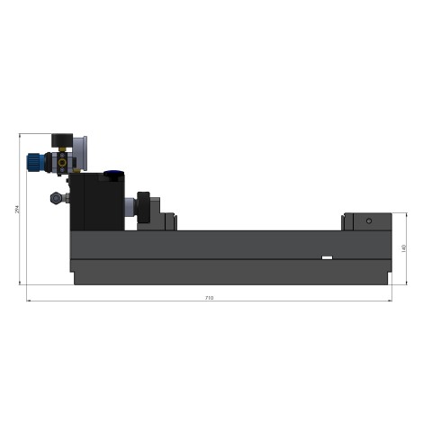 Technical drawing 41350-HE: Makro•Grip® Stamping Unit Extended, with High-End stamping jaws