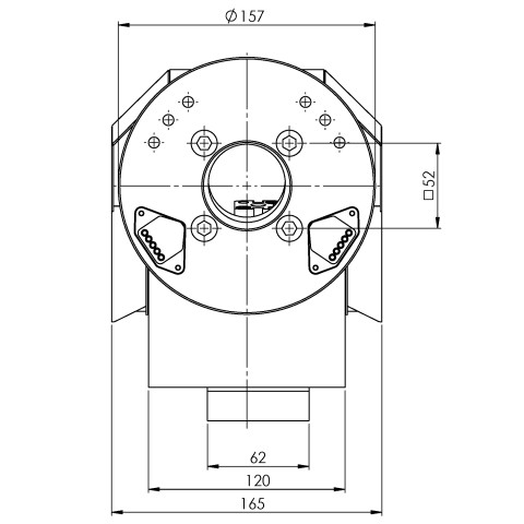 Technical drawing 66950: RoboTrex 52 Gripper pneumatic, for RoboTrex 96