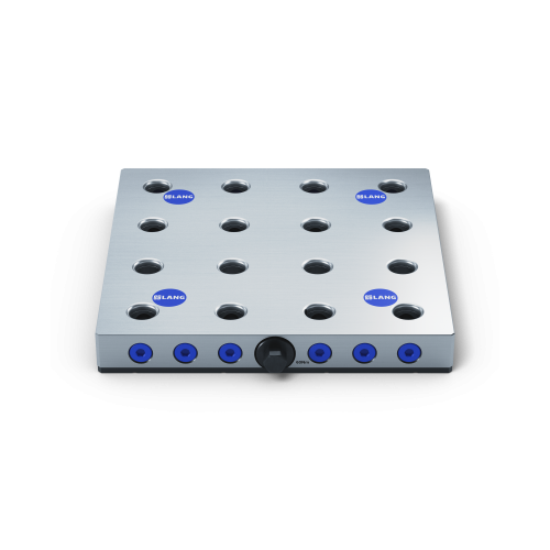 Product image 45641: Quick•Point® 52 Grid Plate 4-fold 208 x 208 x 27 mm with mounting bores for 63 mm slot distance