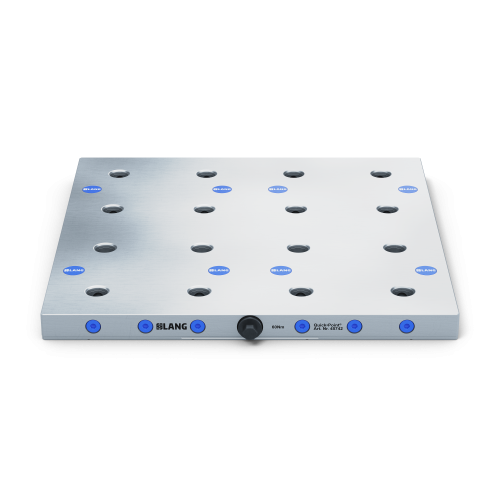 Product image 45742: Quick•Point® 96 Grid Plate 4-fold 384 x 384 x 27 mm with mounting bores for 100 mm slot distance