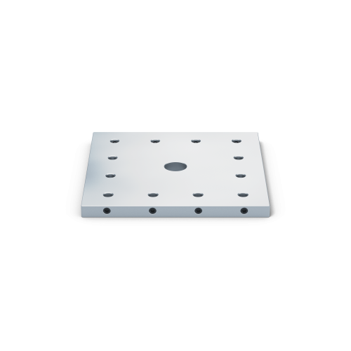 Product image 70005: Quick•Point® Quick•Tower Base Plate 396 x 396 x 27 mm, without mounting bores
