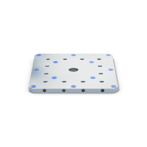 Product image 70008: Quick•Point® Quick•Tower Base Plate 446 x 446 x 27 mm, with mounting bores