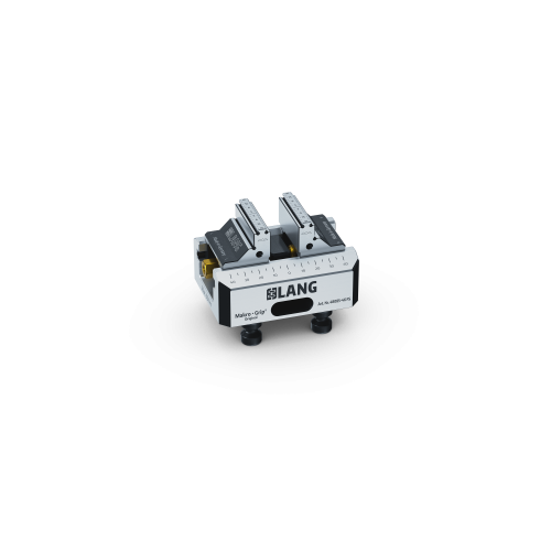 Product image 48085-46 FS: Makro•Grip® FS 77 5-Axis Vise Jaw width 46 mm Clamping range 0 - 85 mm, with continuous / full serration