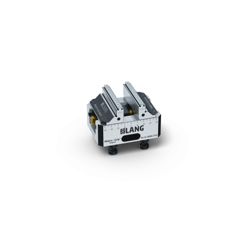 Product image 48085-77 FS: Makro•Grip® FS 77 5-Axis Vise Jaw width 77 mm Clamping range 0 - 85 mm, with continuous / full serration